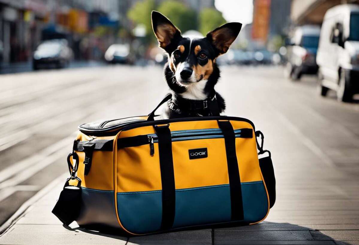 Sacs de transport confortables pour chiens urbains actifs