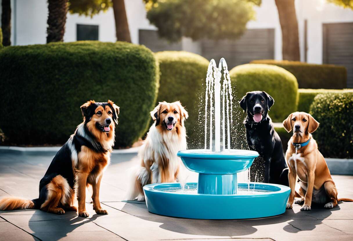 Les différents modèles de fontaines à eau canine sur le marché