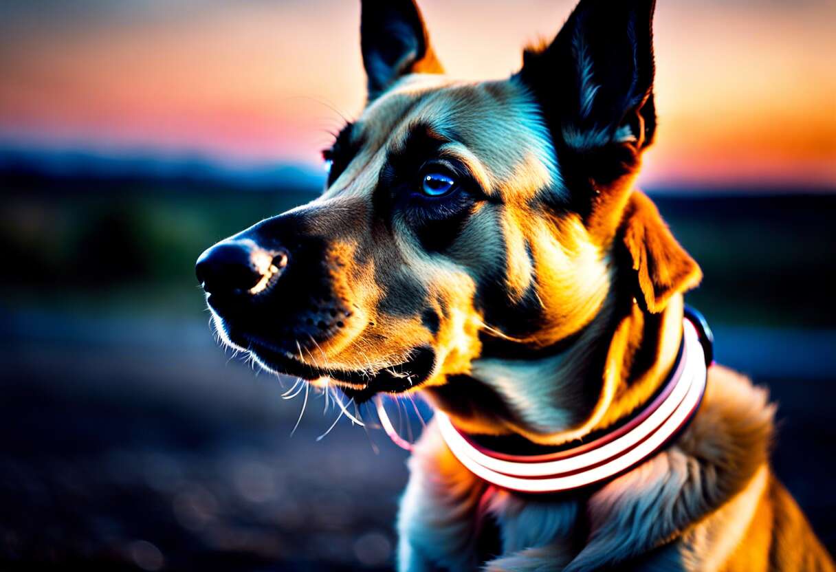 L'utilité des colliers lumineux pour chiens après le coucher du soleil