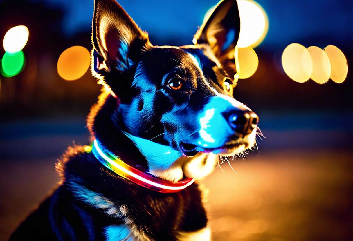 Augmenter la visibilité de votre chien avec les colliers lumineux